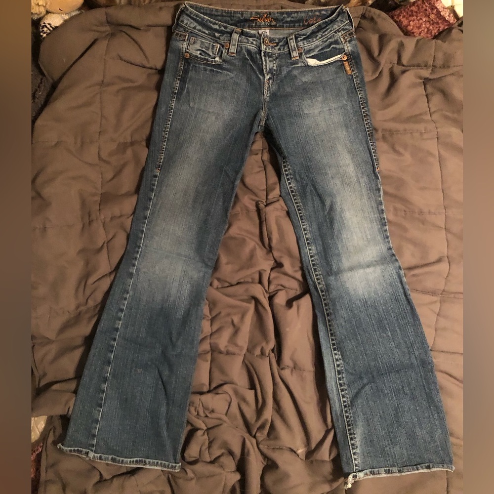 Silver bootcut jeans